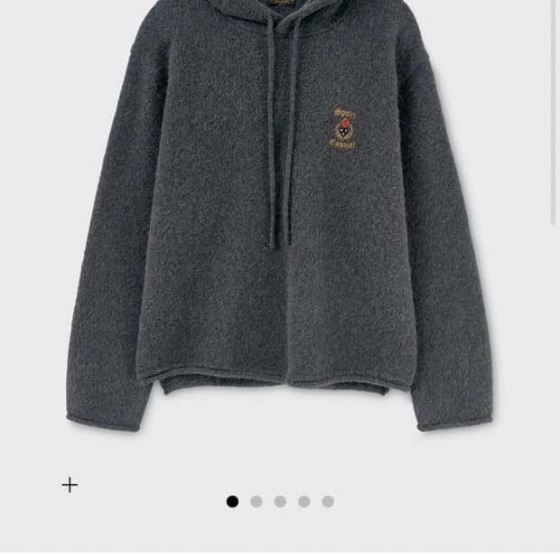 헤리티지플로스 크레스트 알파카 후드 차콜