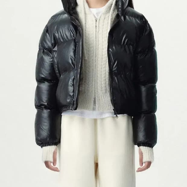 (새상품) 여성 크롭 숏패딩 