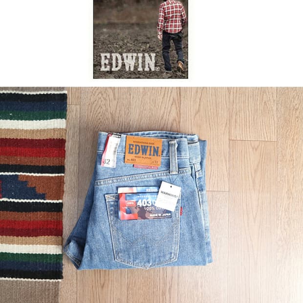 일본판 EDWIN 에드윈 403 데님 32사이즈 새제품