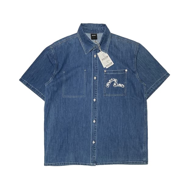 EVISU 에비수 하프 데님 셔츠