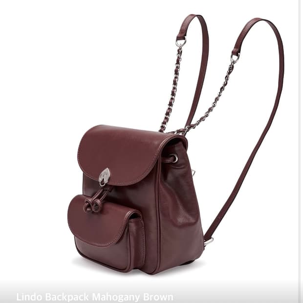 거의새상품 아포아 린도 체인백팩 가방 브라운