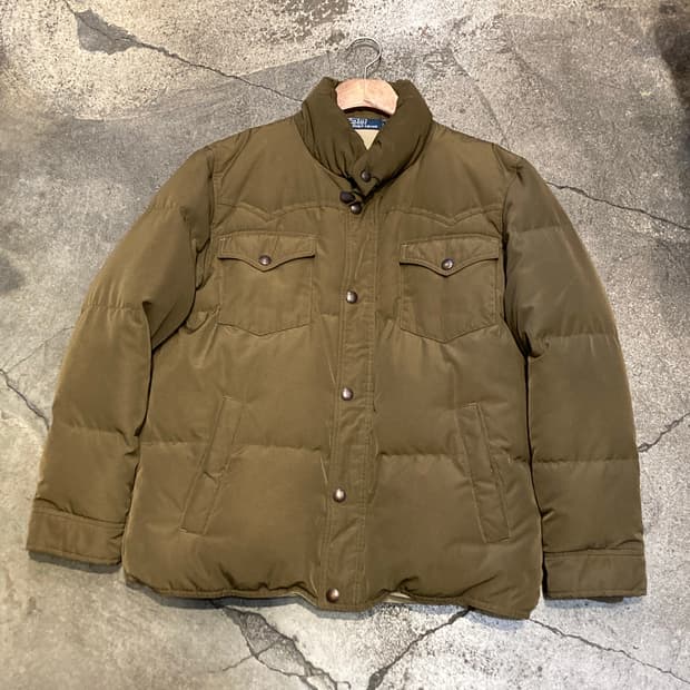 폴로 오리털 셔츠자켓