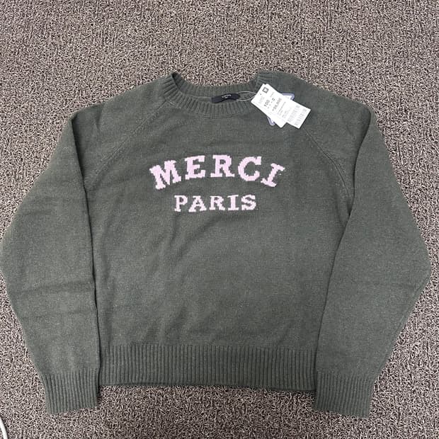 [새상품] TOPTEN 탑텐 여성 니트 카키 100사이즈