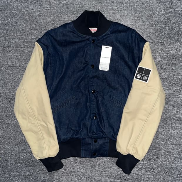 Richardson denim varsity jacket (S)