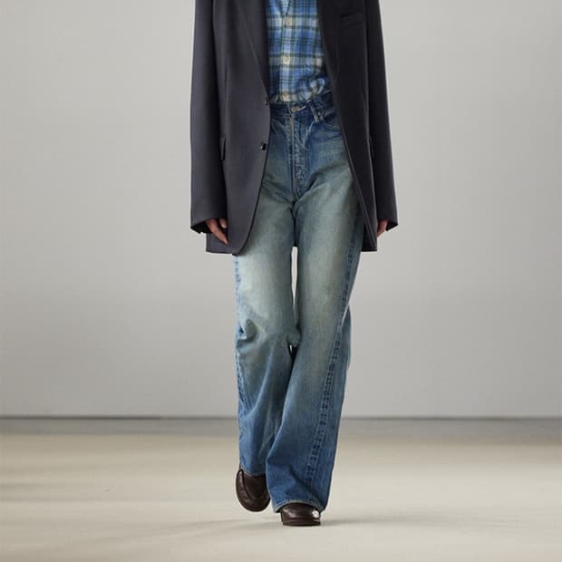 오라리 비이커 데님 1사이즈 auralee 