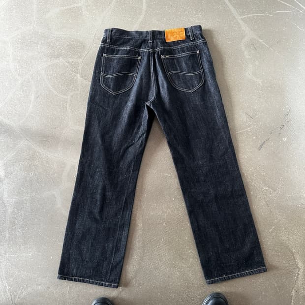 Lee 생지 원워시 스트레이트 데님 팬츠