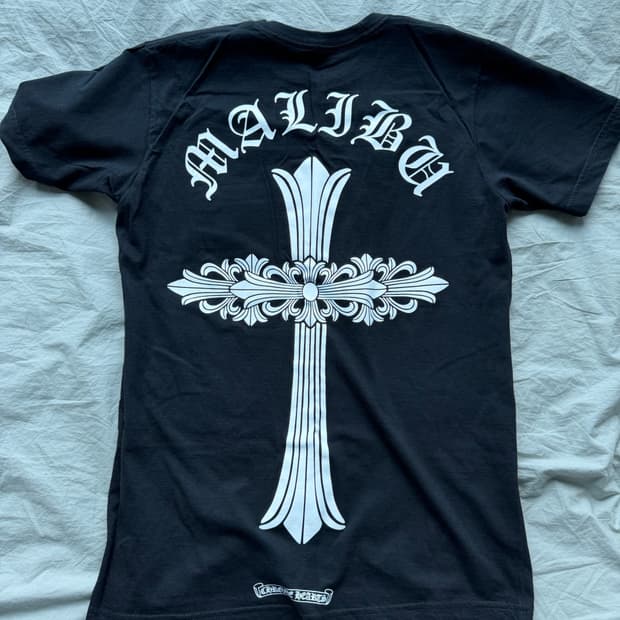 [M] 크롬하츠 말리부 크로스 반팔 티셔츠 블랙