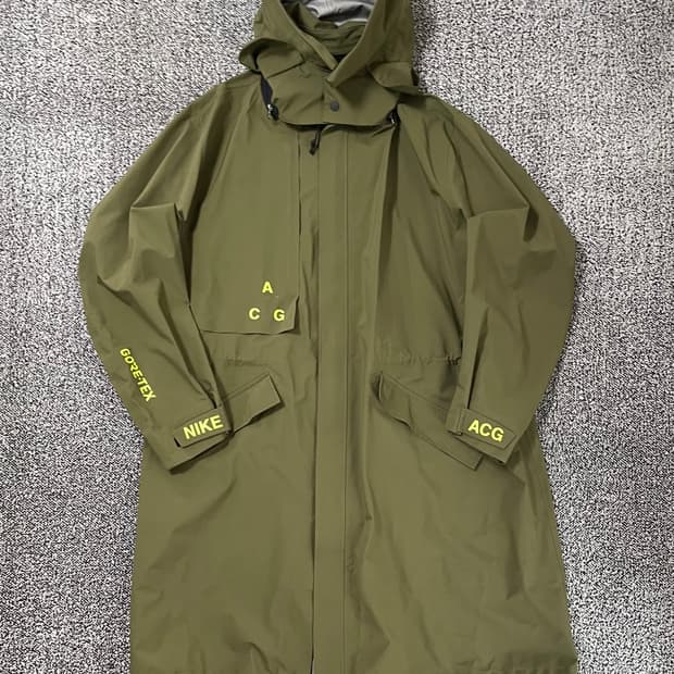빈티지9. 나이키 아크로님 ACG 고어텍스 코트 야상 올리브 개파카 자켓
