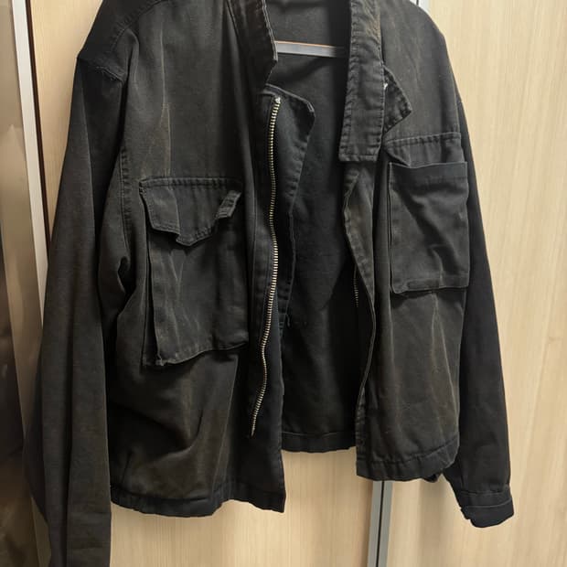 빈티지 워싱 데미지 자켓