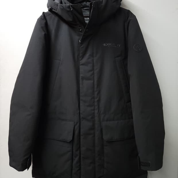 디스커버리 덕다운 하프 패딩