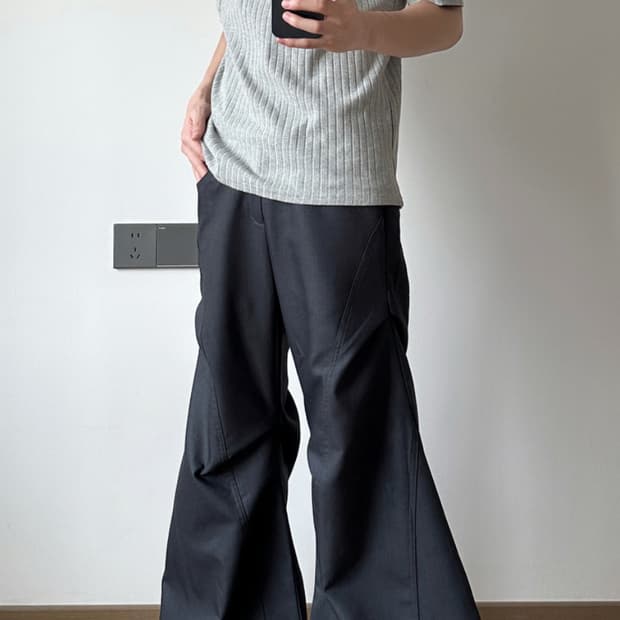 비액세스 bladed flare pants