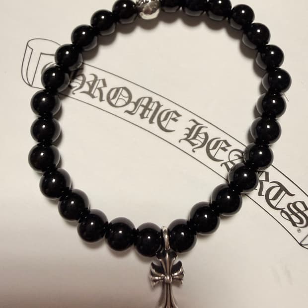 크롬하츠 크로스 스택 6mm 비즈 블랙 오닉스