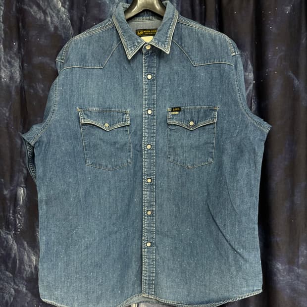80s lee 리 웨스턴 데님셔츠 L