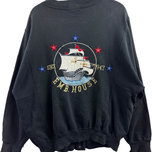 JPN Y2K 자수 자켓376