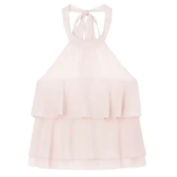 새상품) 클리시어 디어 로지 홀터 블라우스