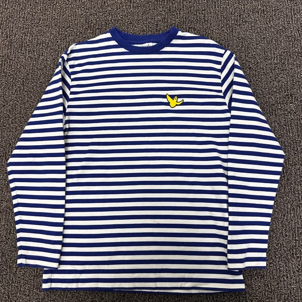 마크곤잘레스 여성 스트라이프 긴팔티셔츠 블루 XS