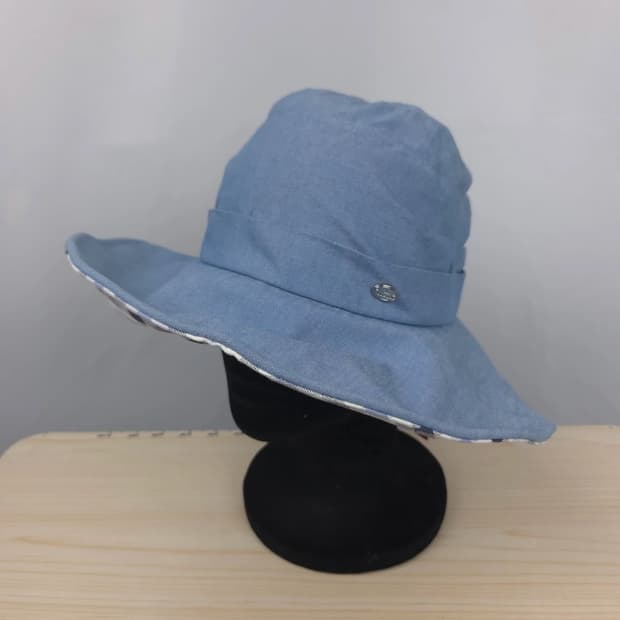 새상품) L(58cm) 르까프 하늘색 와이드 버킷햇 모자