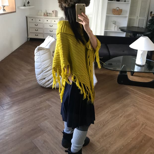 vintage navy pleats skirt