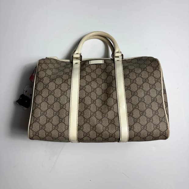 구찌 GUCCI 레더 트리밍 조이 보스턴 토트백 PR2265