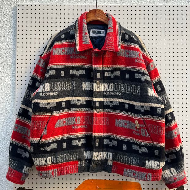 1990s MICHIKO KOSHINO BOMBER 미치코코시노 울봄버