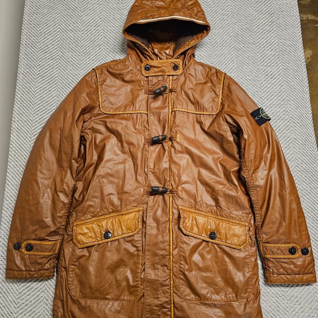 스톤아일랜드 30주년 무솔라고마타 후드 자켓