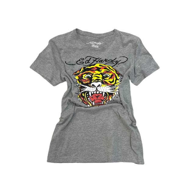 Ed hardy print top