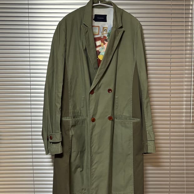 존언더커버 트렌치코트 카키