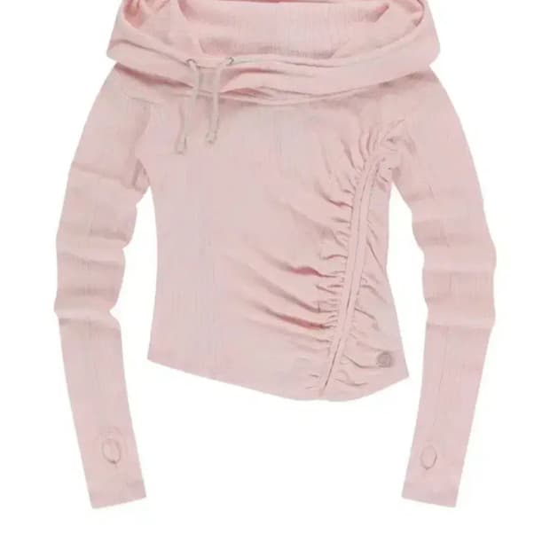 코이세이오 셔링 후크 후디 핑크