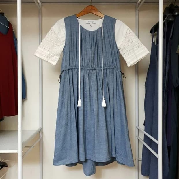 Derek Lam 데렉램 코튼 크로셰믹스 보호시크 블라우스 탑