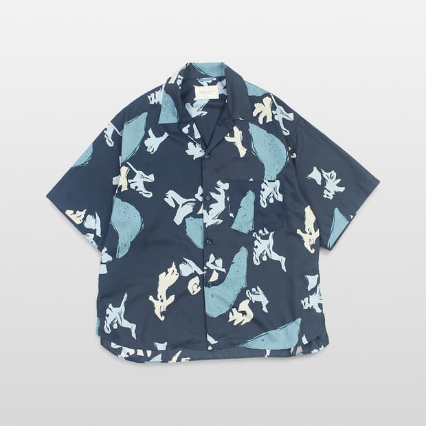 PUBLIC TOKYO Open Collar Shirt (made in