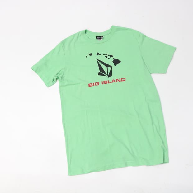 Volcom 볼컴 빈티지 빅 아일랜드 하와이 그래픽 티셔츠 (L)