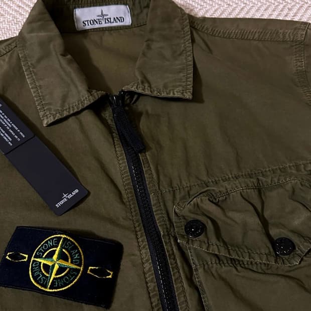 스톤아일랜드 117WN 올드이펙트 오버셔츠