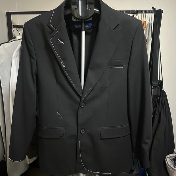 자라 아더에러 스티치 오버사이즈 블레이저