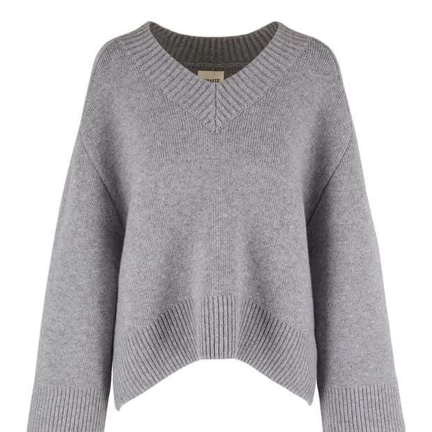 케이트 브이넥 오버사이즈 니트