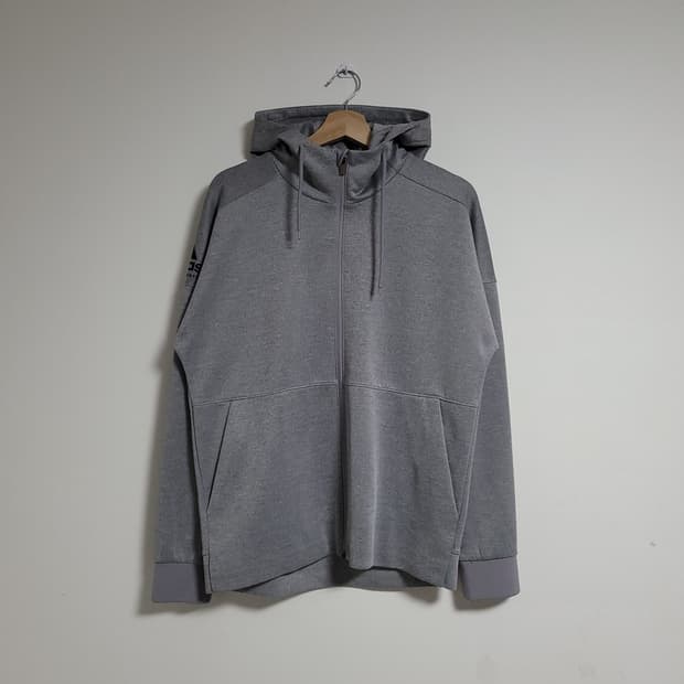 (XL) ADIDAS 아디다스 그레이 후드 집업