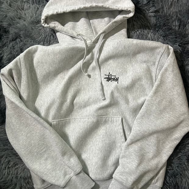 스투시 후드티 애쉬헤더