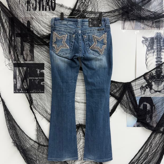 00s gyaru mood bootscut jeans