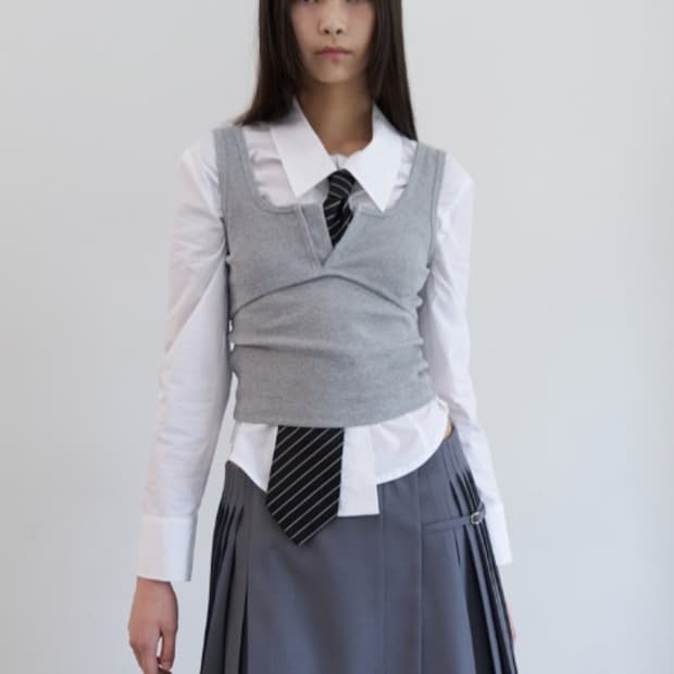 (구함) Icdc bustier detail tank top M