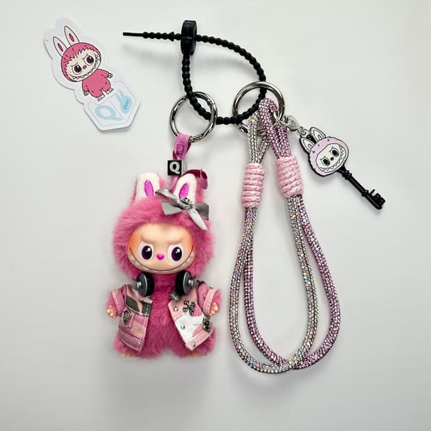 🙊미니라부부 내 마음속 비밀번호”Q”커스텀키링