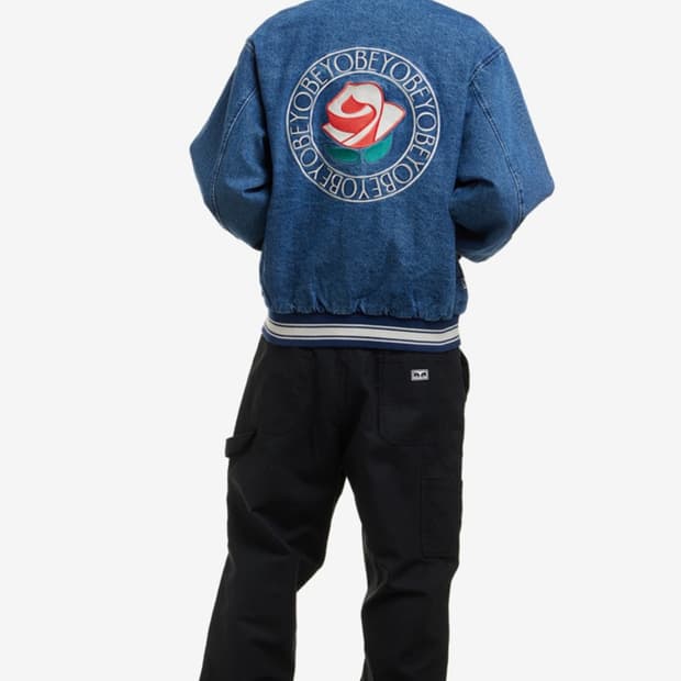 오베이 더블니 카펜터 팬츠 블랙