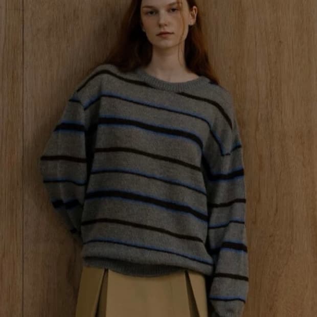 노운베러 줄무늬니트