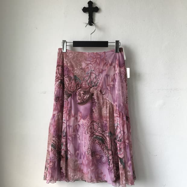 Oriental mood mesh skirt