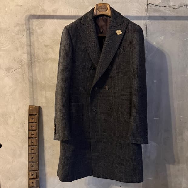 라르디니 더블 브레스티드 코트 100