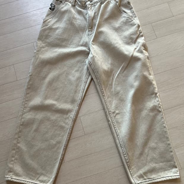 위캔더스 DRAGGY WORK PANTS 아이보리 L