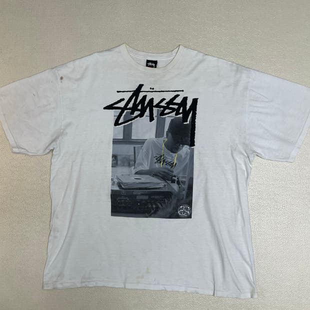 00s 빈티지 스투시 J딜라그래픽 티셔츠 XXL