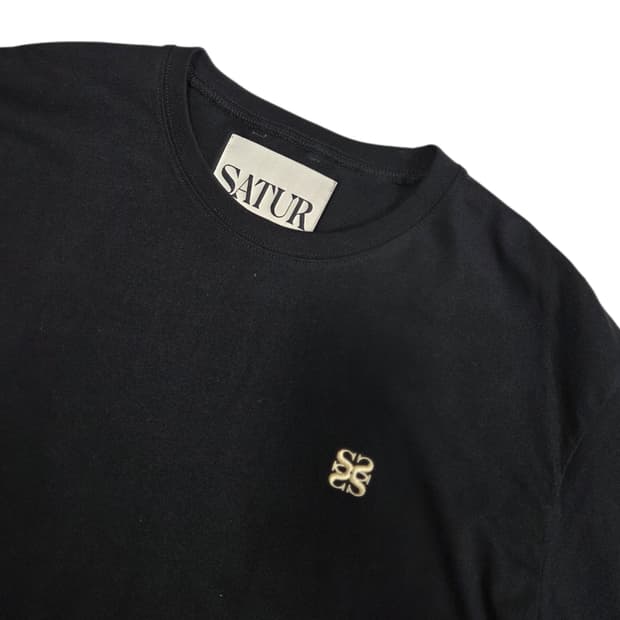 SATUR 새터 로고 반팔 티셔츠 XL