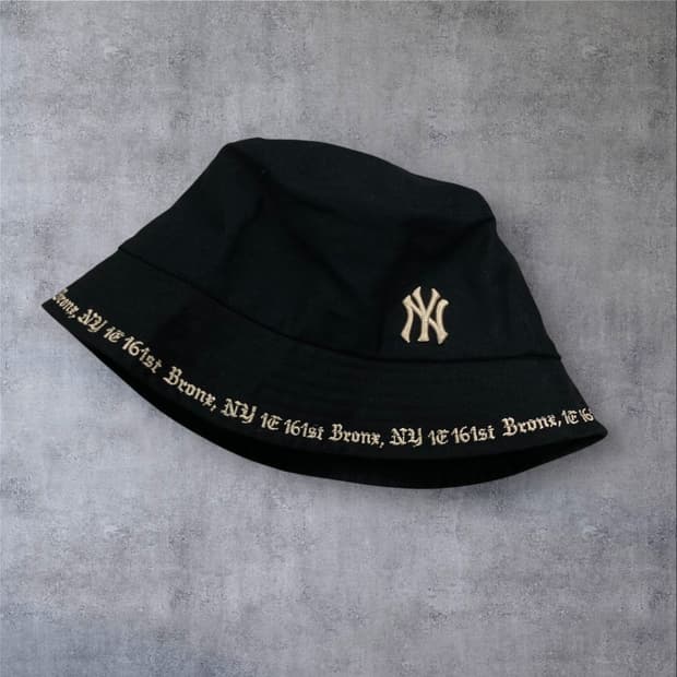 MLB 뉴욕양키스 로고 고딕 버킷햇