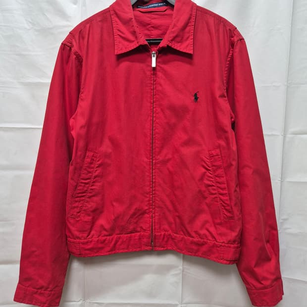 폴로 면 블루종 