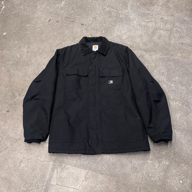  00’s칼하트 아크틱(Arctic) 퀼트 블랙 덕 트래디셔널 코트