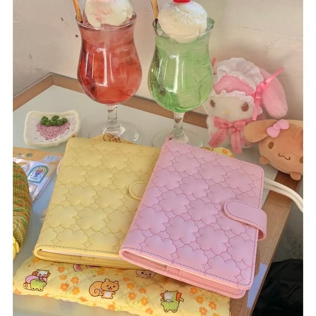 마음조각 핑크 클로버 다이어리커버